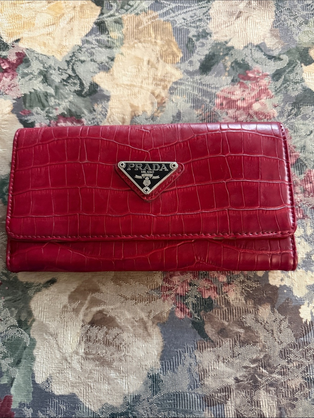 Wallet in Deep Red